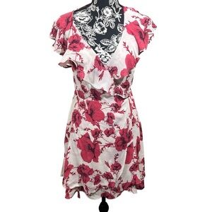 Free People Pink and White Floral Dress